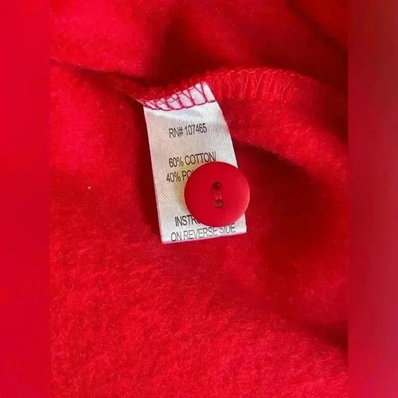 C&K Designs Music Notes Fleece Cardigan Jacket Double Crew Neck Button Front Med - Picture 7 of 11